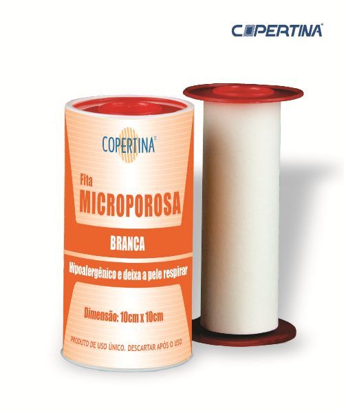 Fita microporosa branca 10cm x 10m